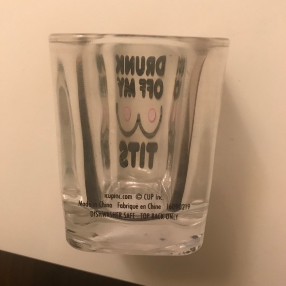 Shot glass “drunk off my tits” - Picture 3 of 4